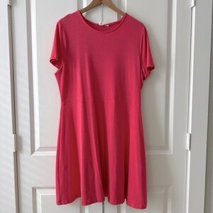 Hot Pink T-Shirt Dress